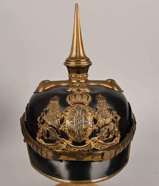 Bavarian Landwehr Infantry Officers Pickelhaube - Named Visuel 1 principal